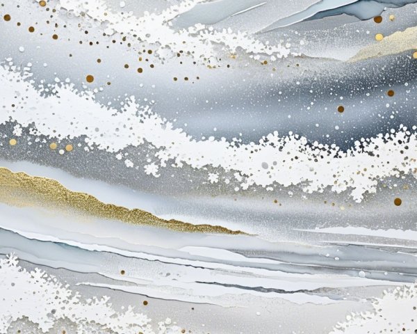 Serene Winter Landscape with Majestic Mountains