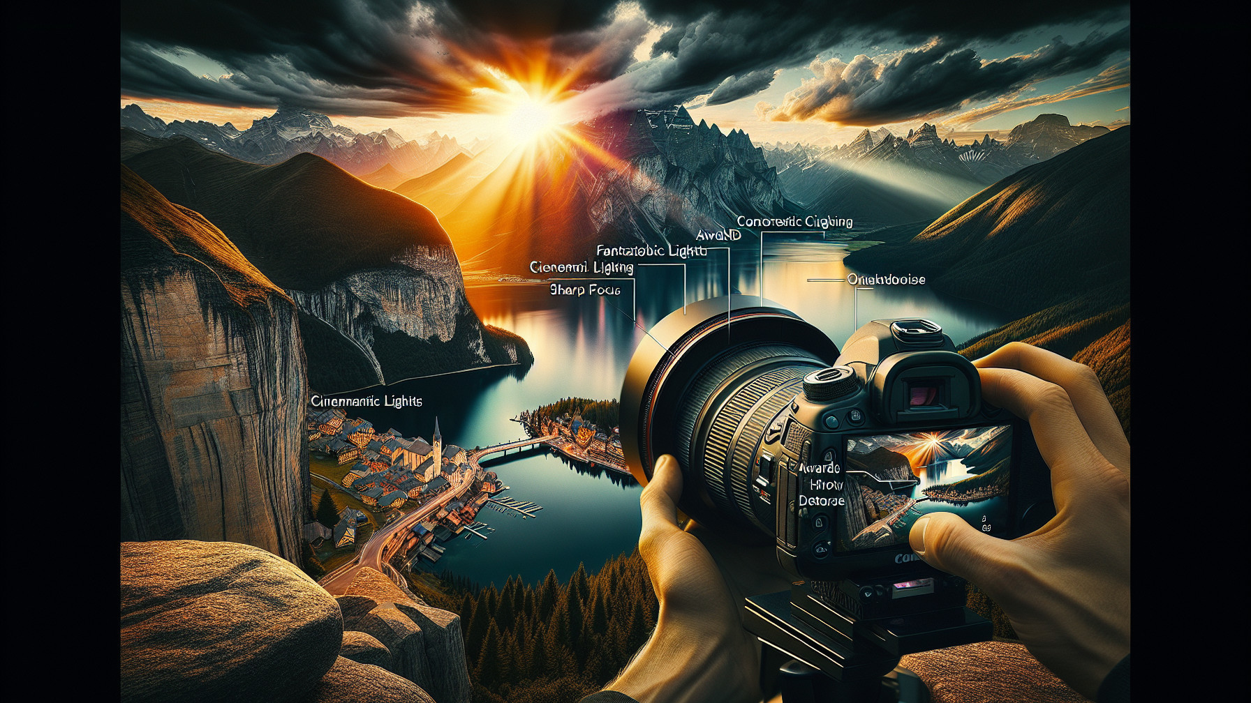 Photographer Captures Sunset Over Mountain Lake