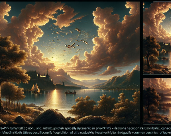 Serene Lake and Majestic Mountains at Sunset