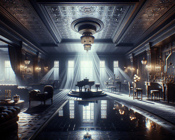 Opulent Room with Grand Piano and Elegant Decor