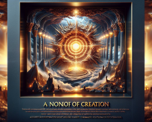 Vibrant Celestial Portal Surrounded by Grand Columns