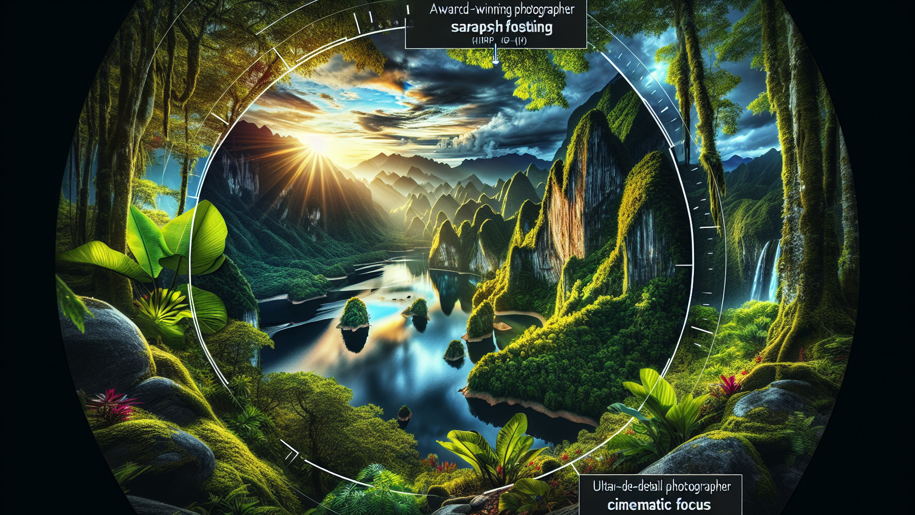 Lush Landscape with Cliffs and Serene Water Reflections