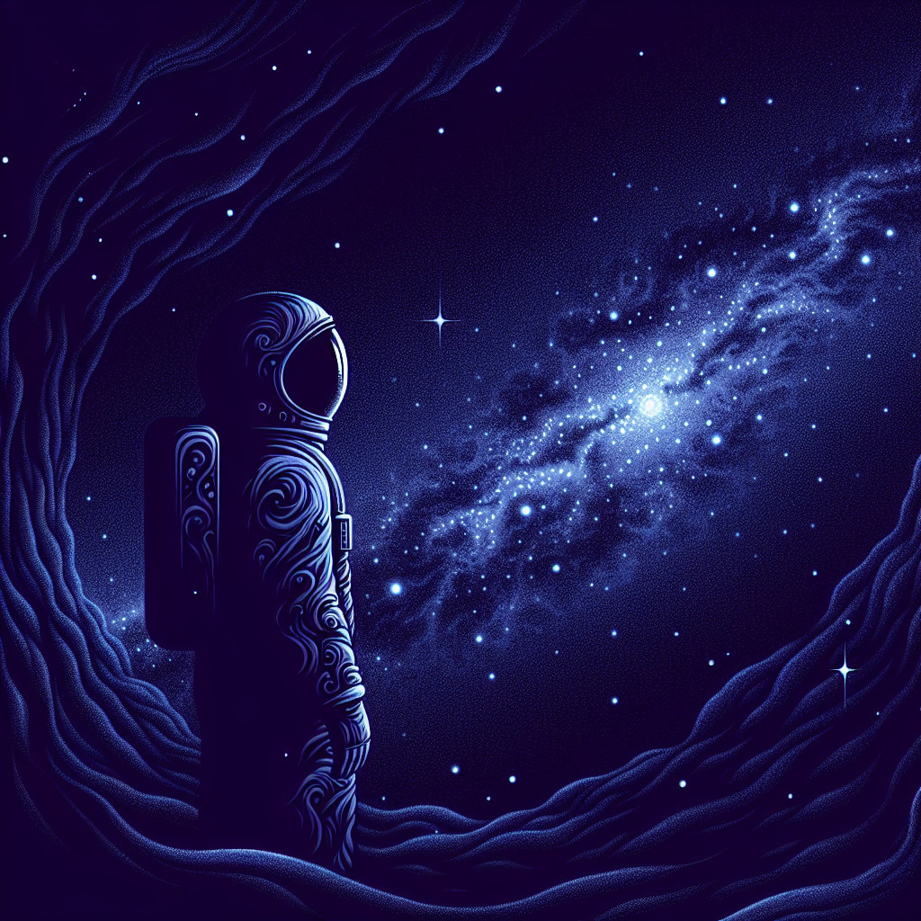 Astronaut in a Dark Cosmic Environment with Galaxies