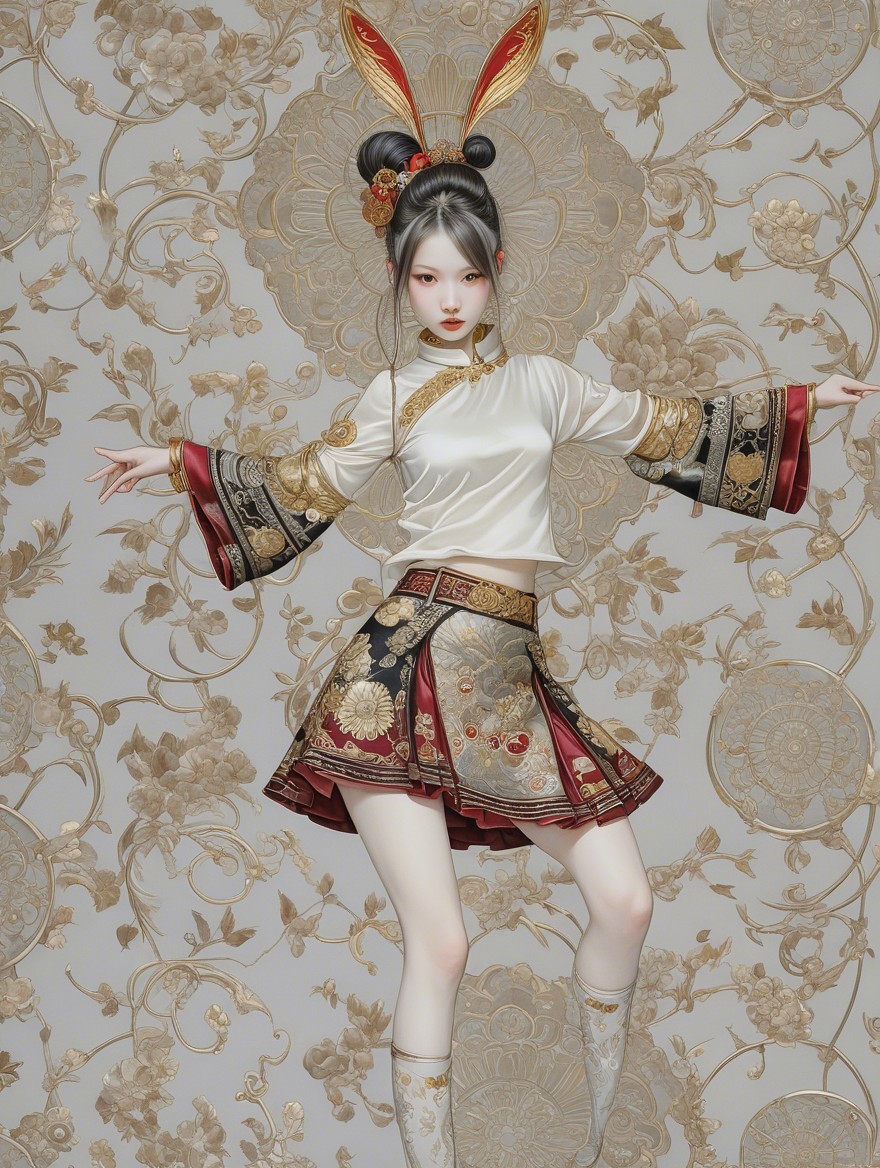 Elegant Traditional Outfit with Modern Elements