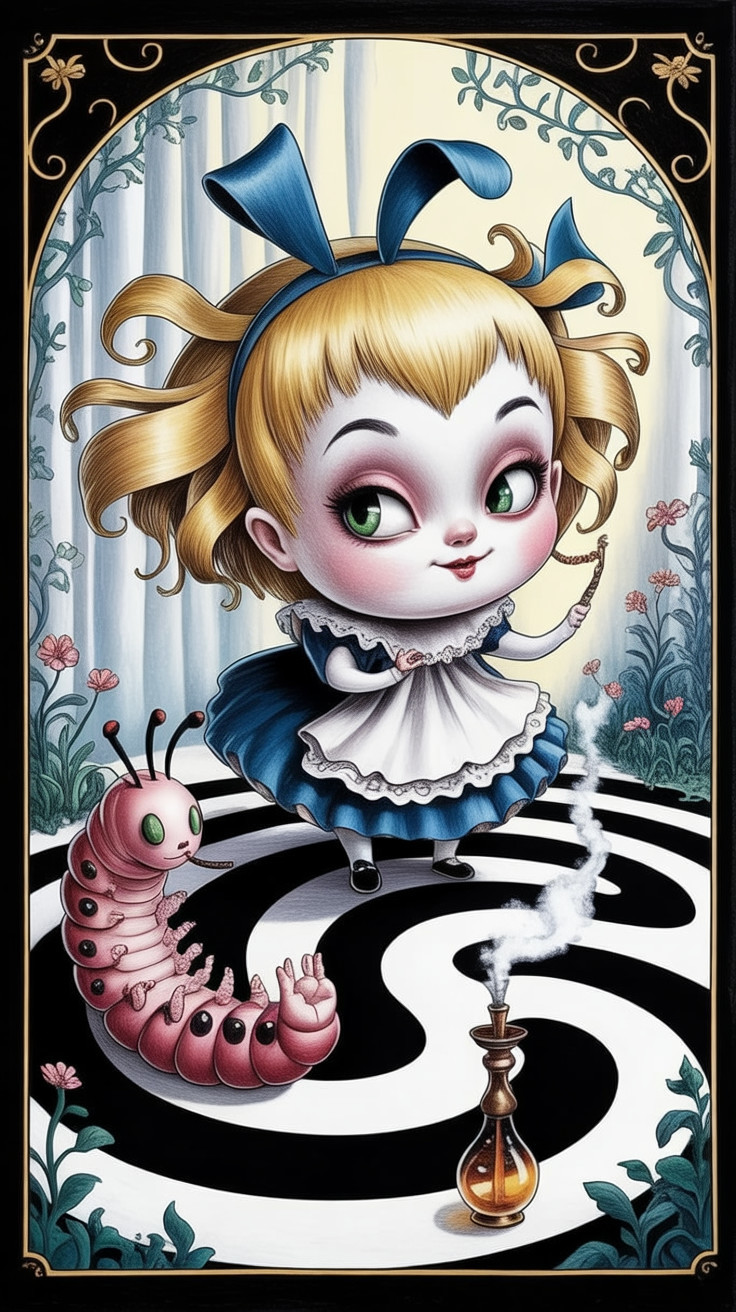 Whimsical Fairy Tale Character with Magical Elements