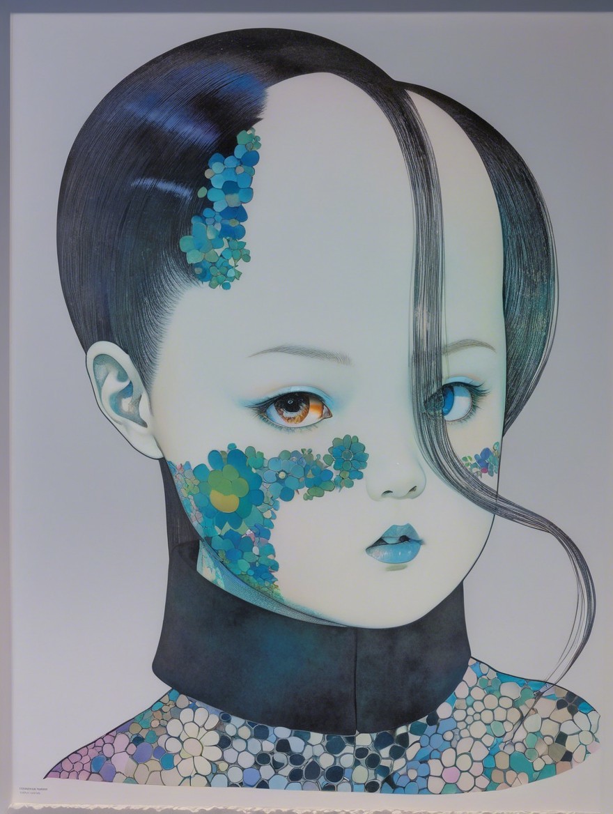 Surreal Portrait of a Girl with Unique Features