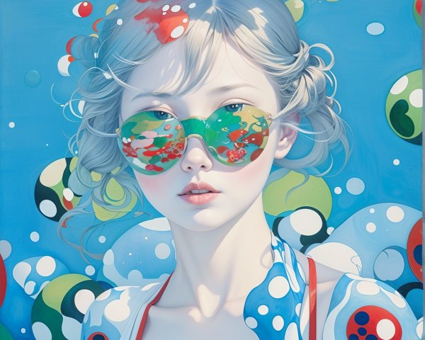 Whimsical Underwater Scene with Colorful Elements