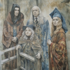 Whimsical Fantasy Watercolor Illustration of Characters