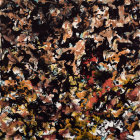 Collage of Nine Panels Featuring Art Deco Cityscapes