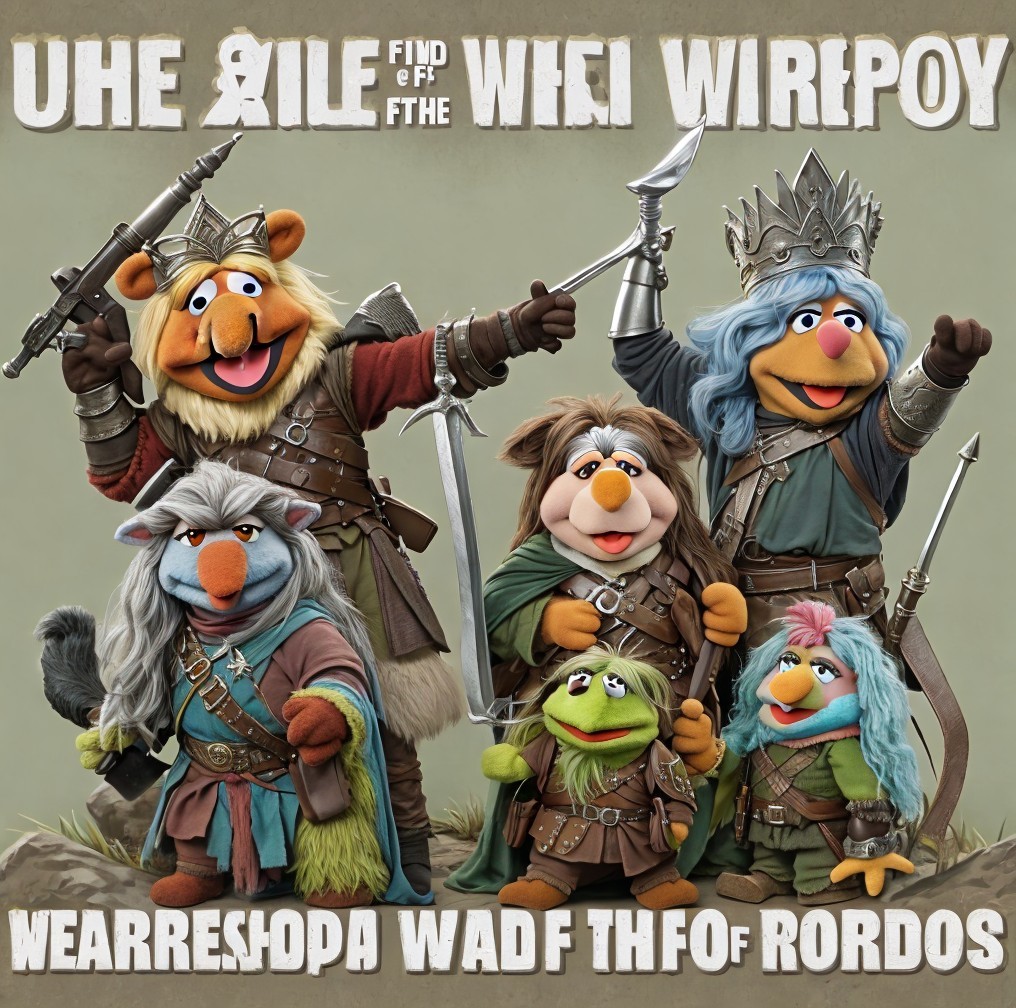 Medieval Fantasy Characters in Muppet-Style Attire