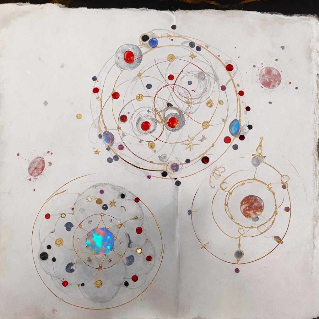Whimsical Celestial Bodies in Circular Designs