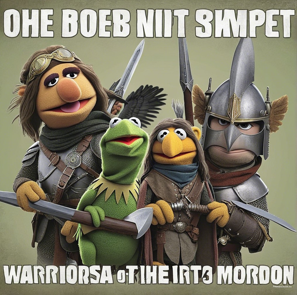 Medieval Warriors as Muppet-Style Characters Illustration