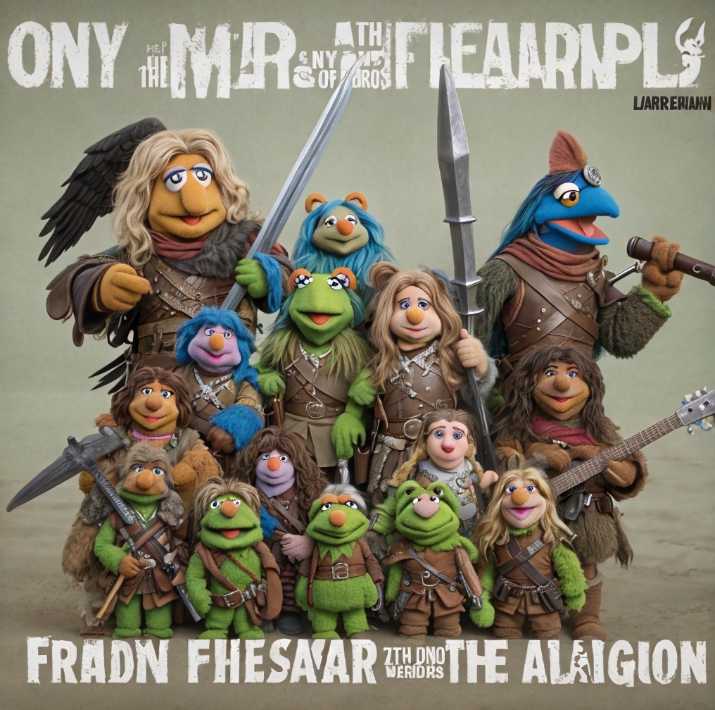 Whimsical Fantasy Puppet Characters in Medieval Costumes