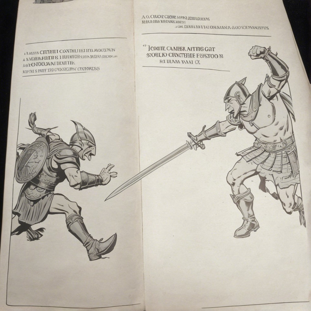 Armored Warriors in Intense Duel Scene
