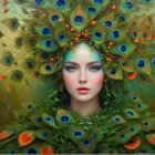 Serene Woman with Jewelry and Mystical Atmosphere