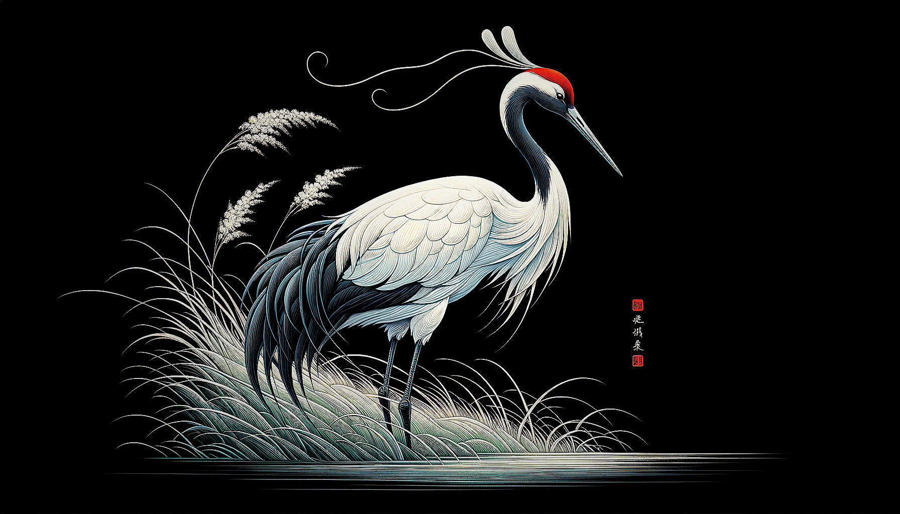 Ethereal Crane: Bird of the Immortals