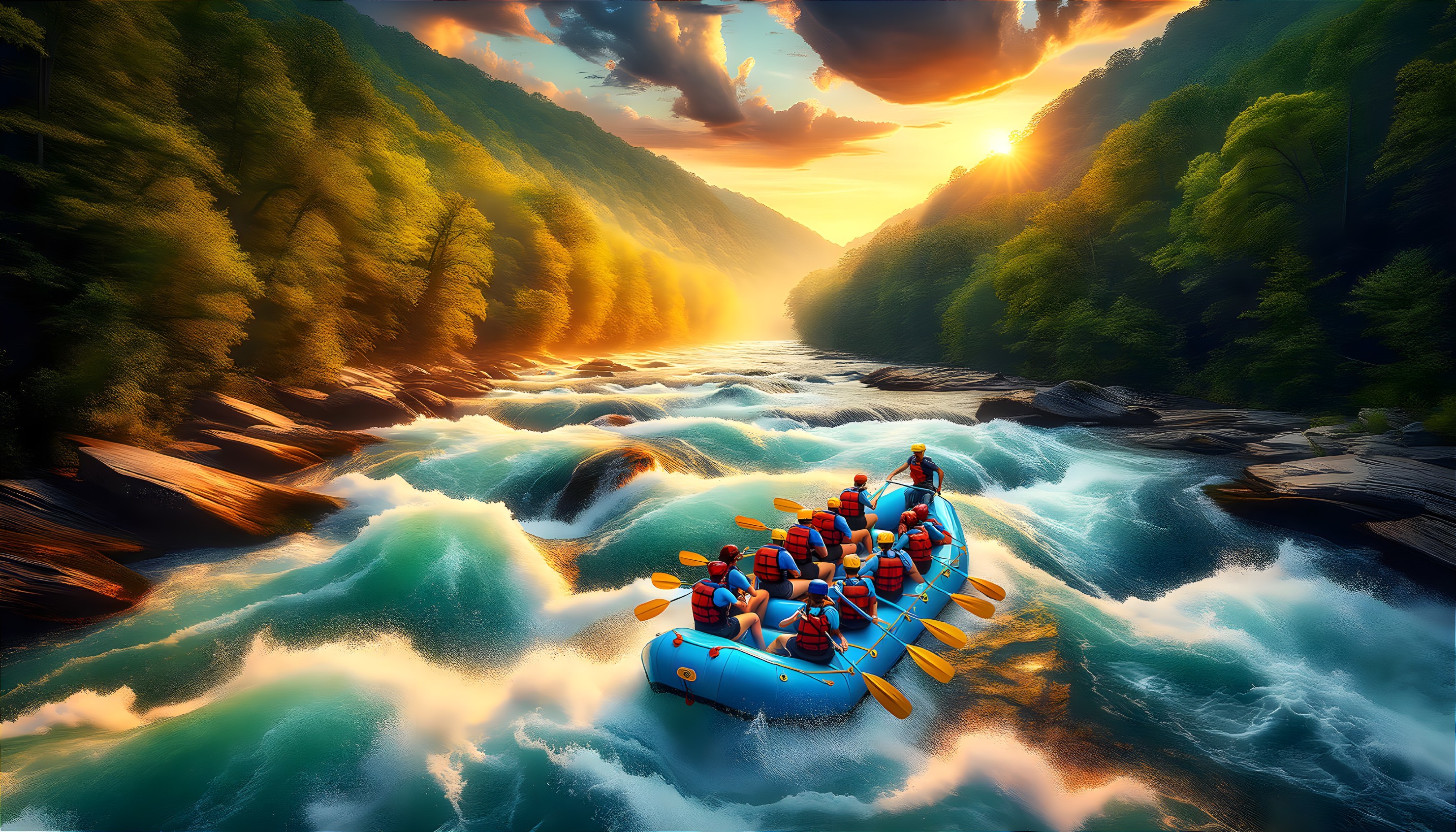 Whitewater Harmony: River Rafting in West Virginia