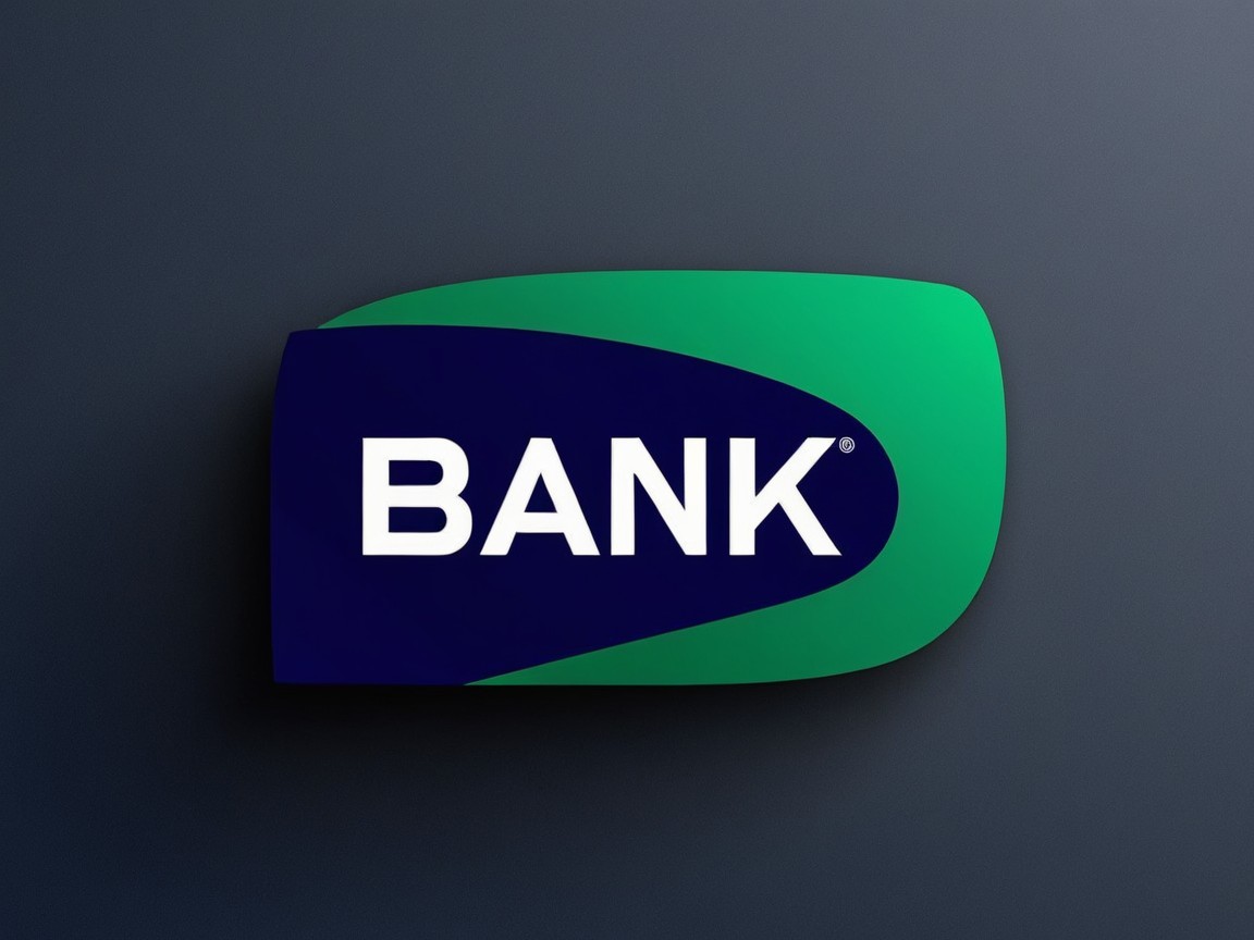 Modern Logo Design for a Bank in Green and Blue