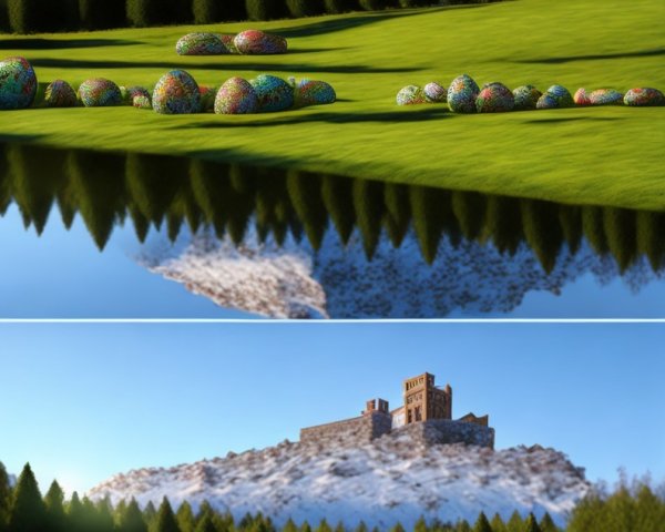 Snowy Mountain Range Reflected in Tranquil Lake