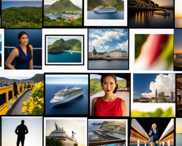 Collage of 25 Travel Images Featuring Landscapes and More