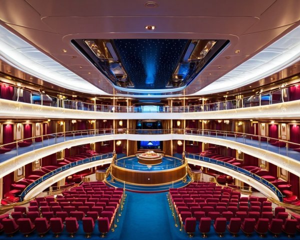 Luxurious Theater Design Inside a Cruise Ship