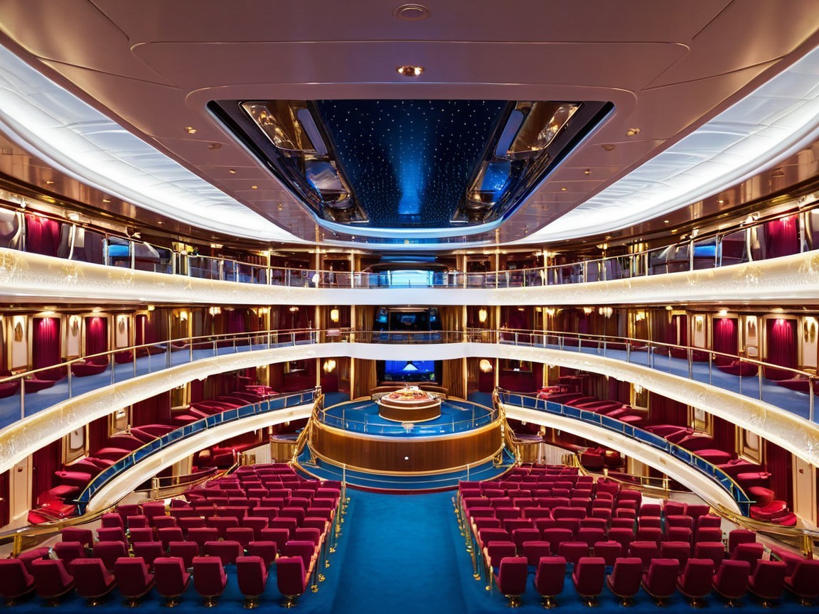 Luxurious Theater Design Inside a Cruise Ship