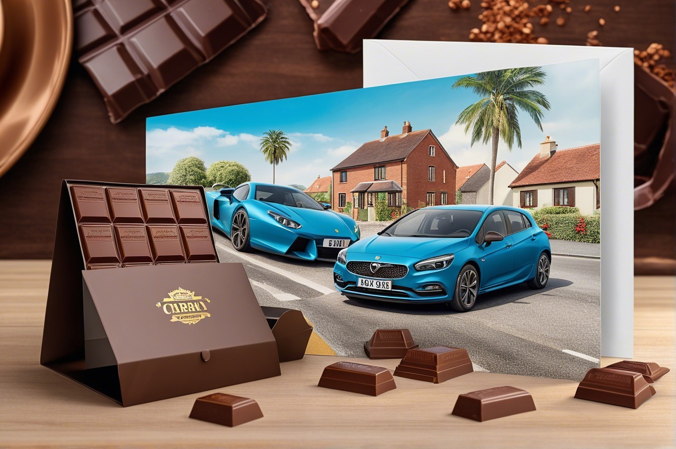 Close-Up of Chocolate Items on Wooden Tabletop