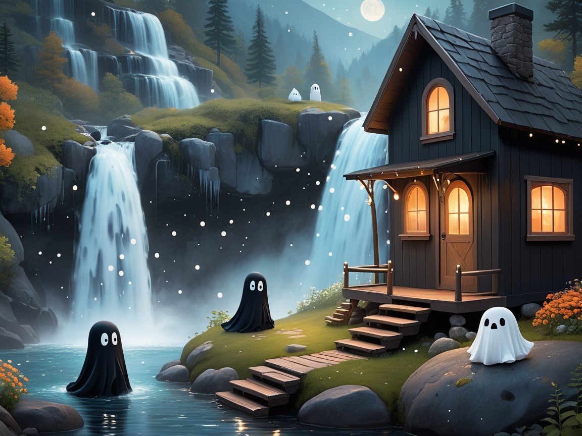 Charming Cabin by Serene Lake with Playful Ghosts