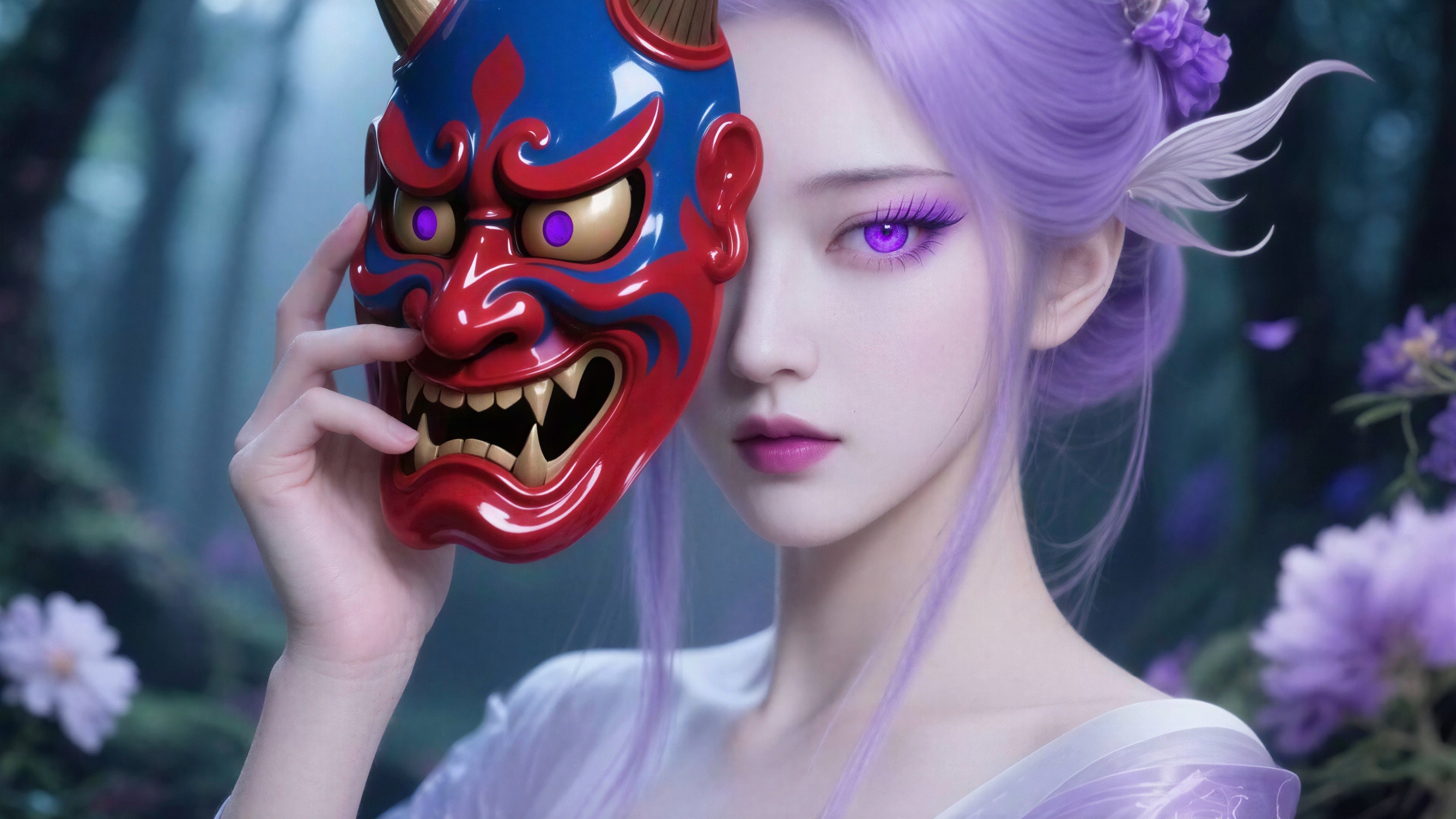 Hyperrealistic Digital Painting of Otherworldly Woman