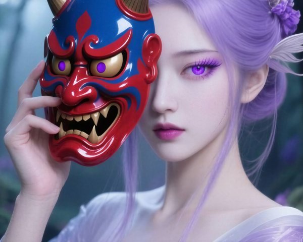 Hyperrealistic Digital Painting of Otherworldly Woman