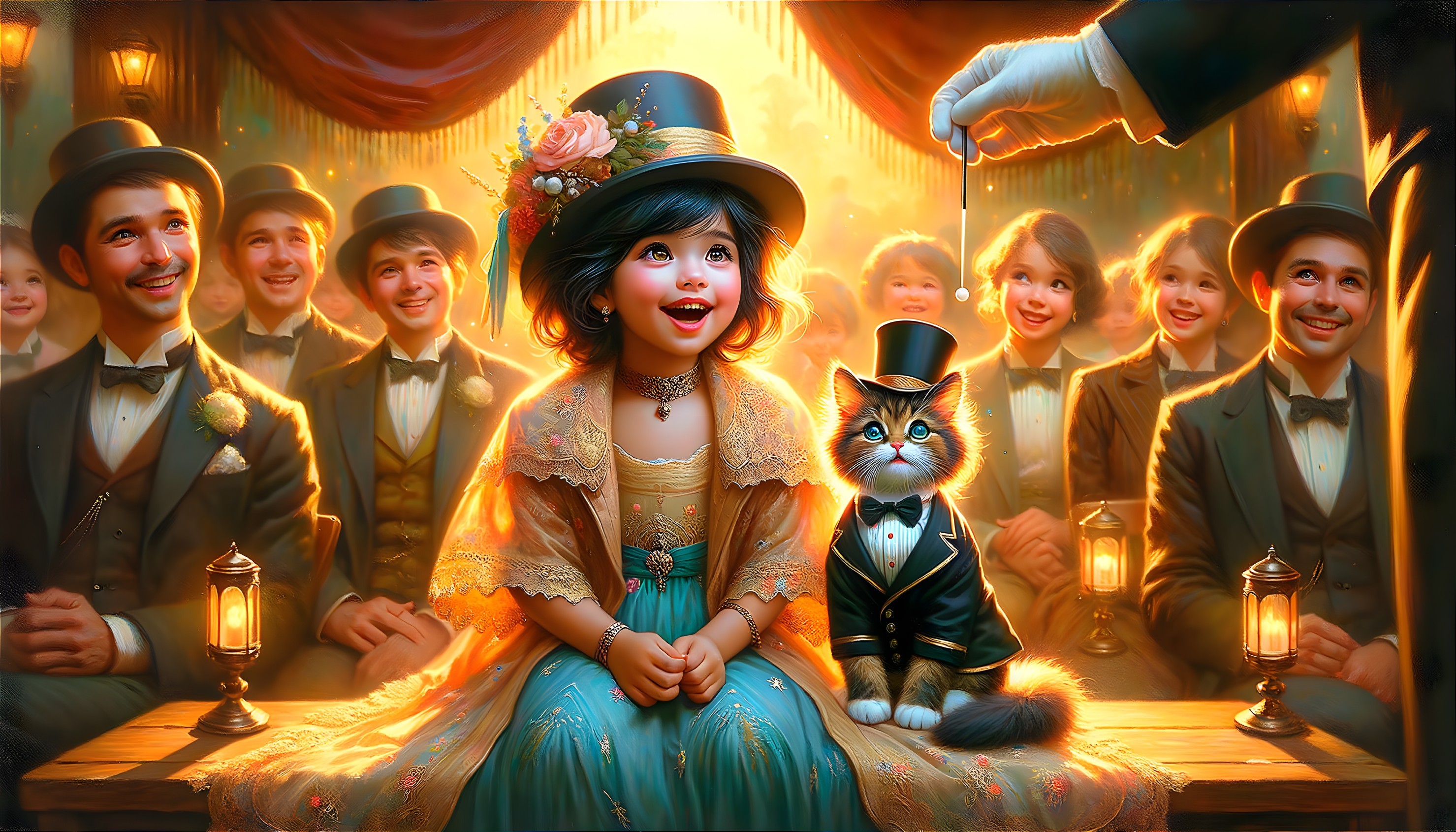 THE HYPNOTISED CAT - ENCHANTED VICTORIAN MAGIC