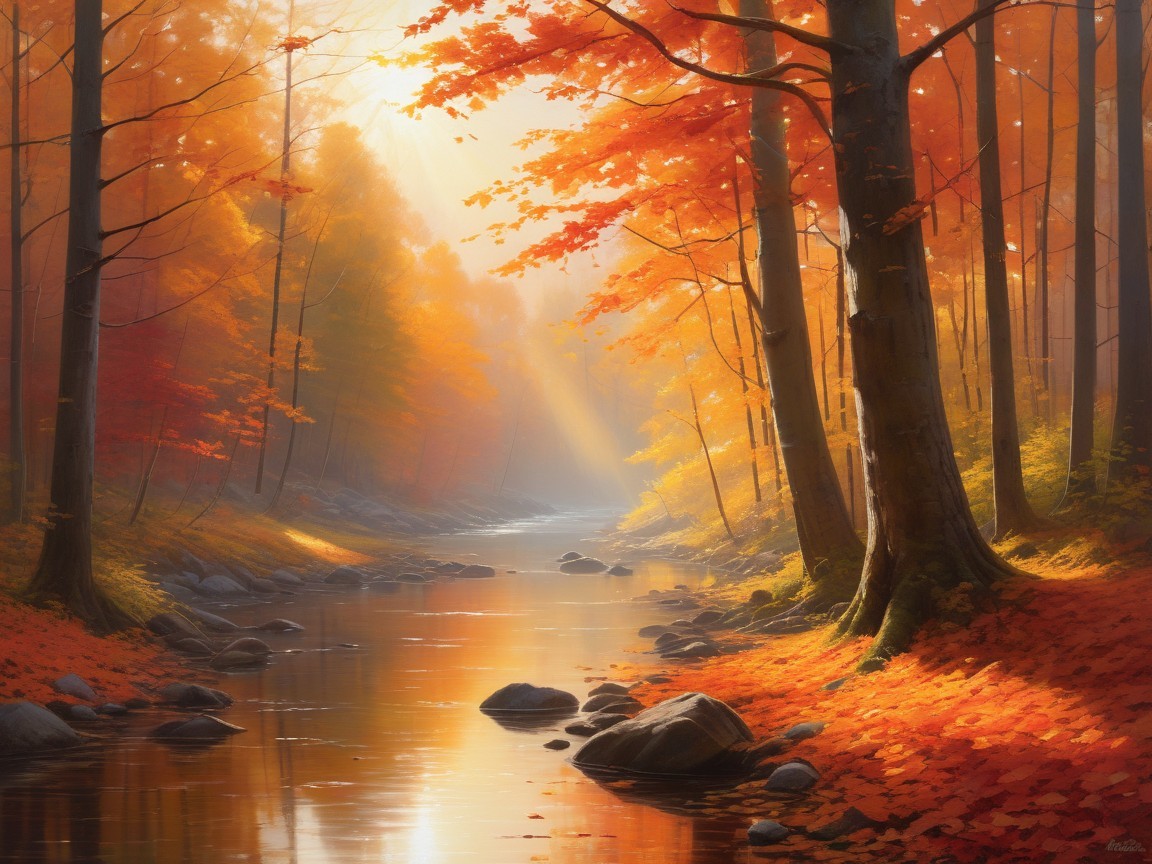 Autumn Serenity: A Tranquil Landscape