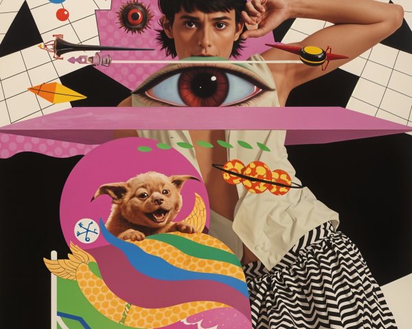 Surreal Artwork with Realism and Abstract Elements