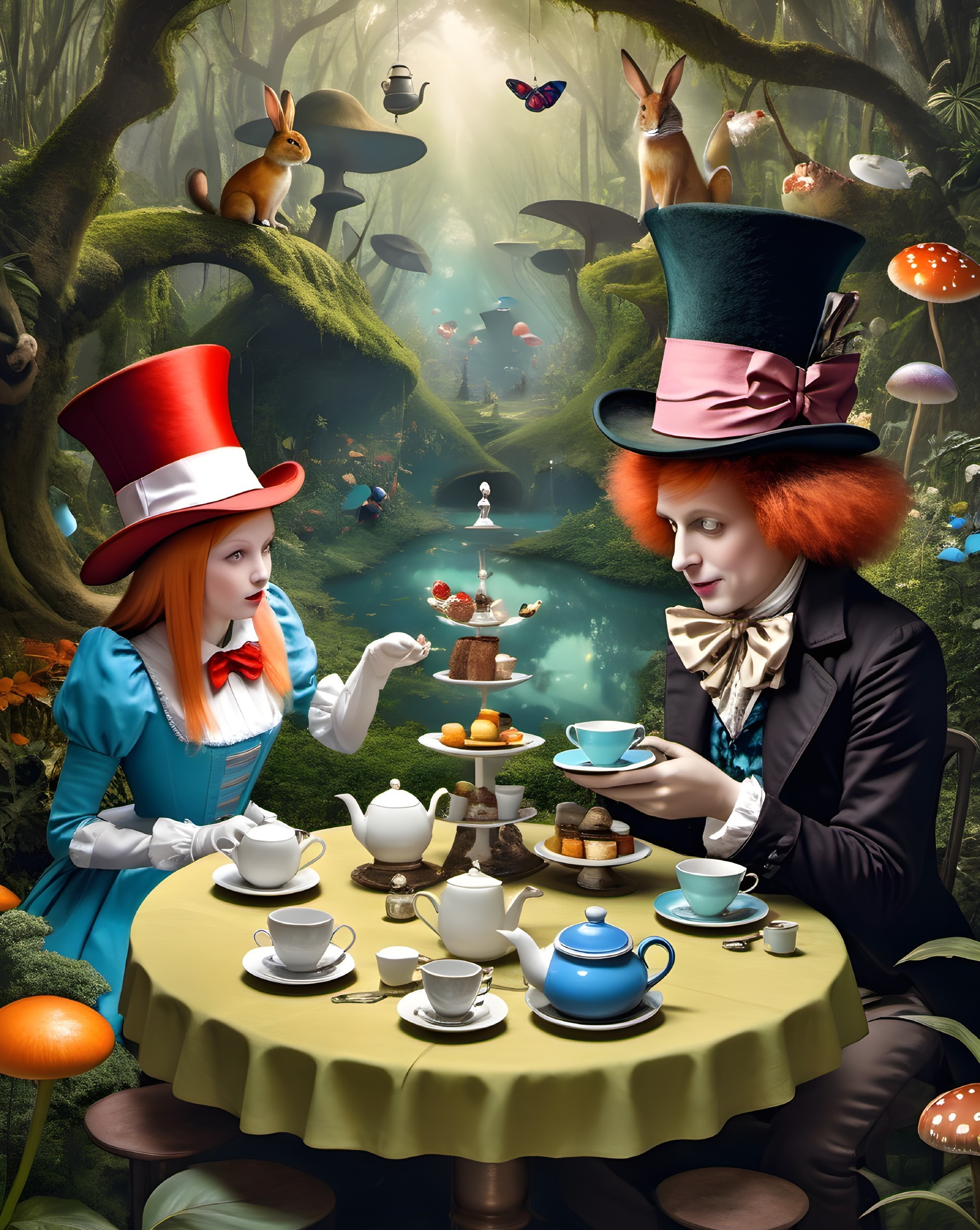 Whimsical Forest Tea Party with Enchanted Elements