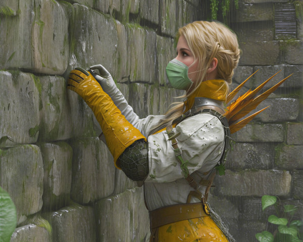 Female Character in Tactical and Medieval Armor