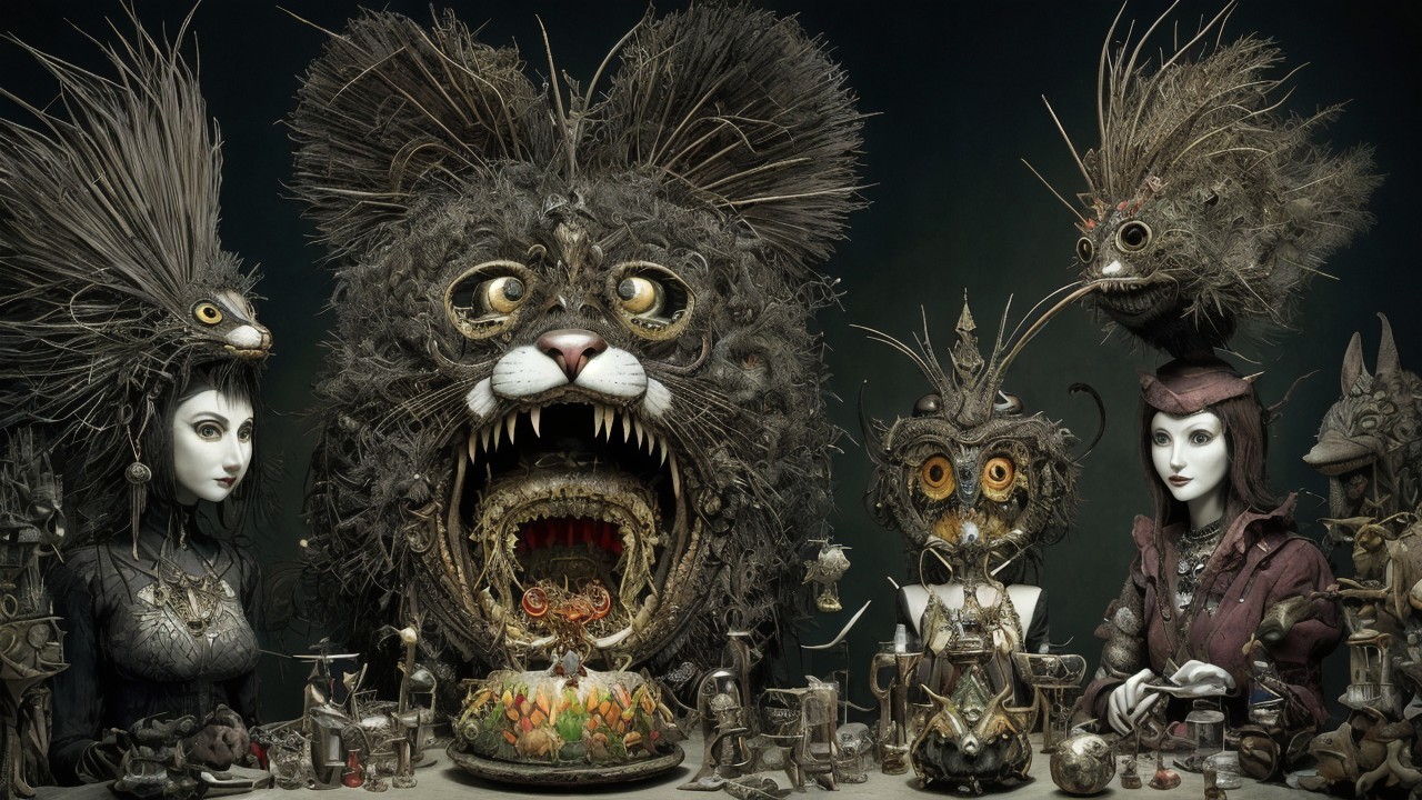 Fantastical Wildlife and Steampunk Sculptures Displayed