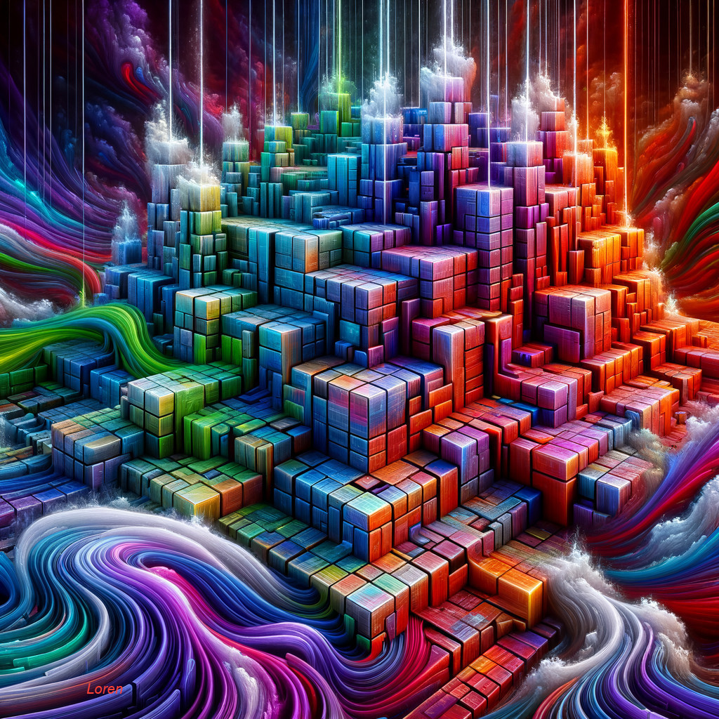 Neon City: Psychedelic Skyline Glow