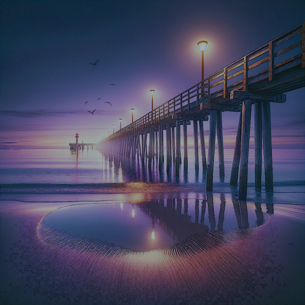 One evening at a pier