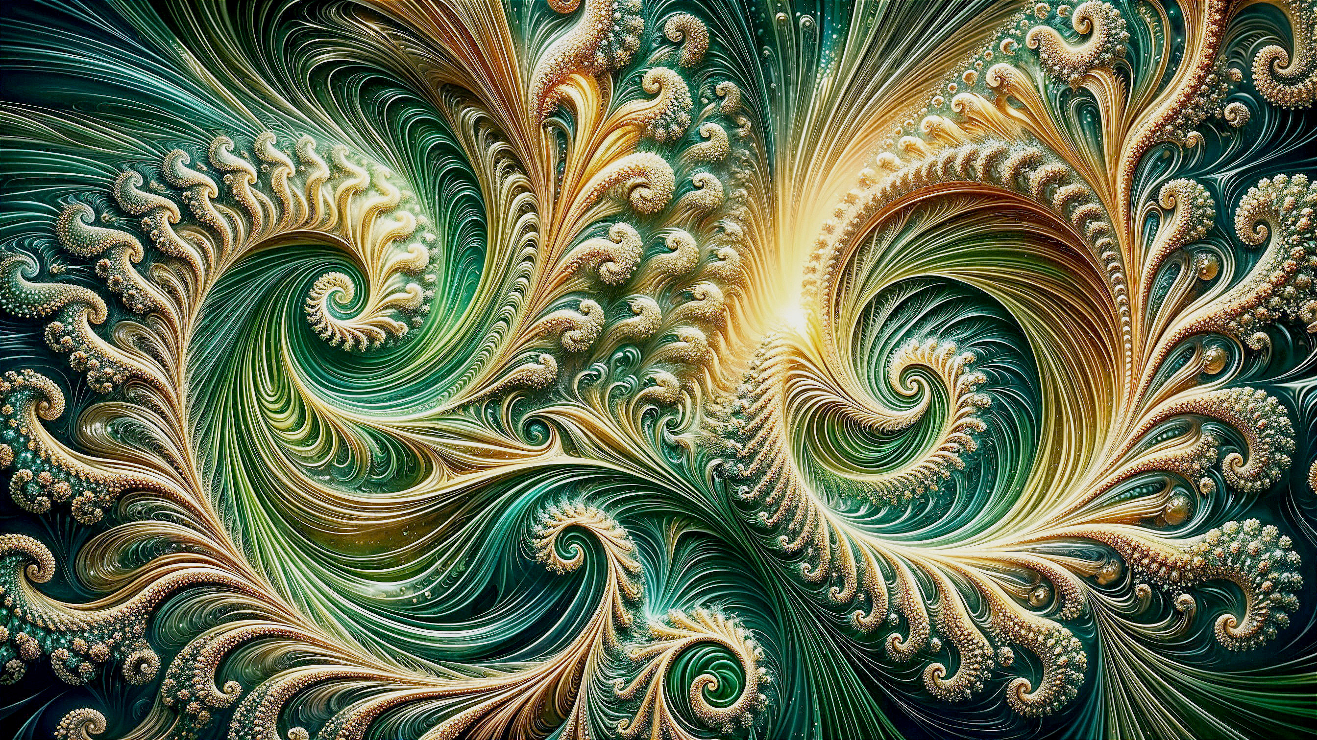 Intricate Abstract Pattern with Swirls and Curves