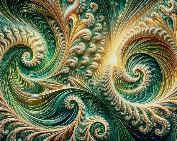 Intricate Abstract Pattern with Swirls and Curves