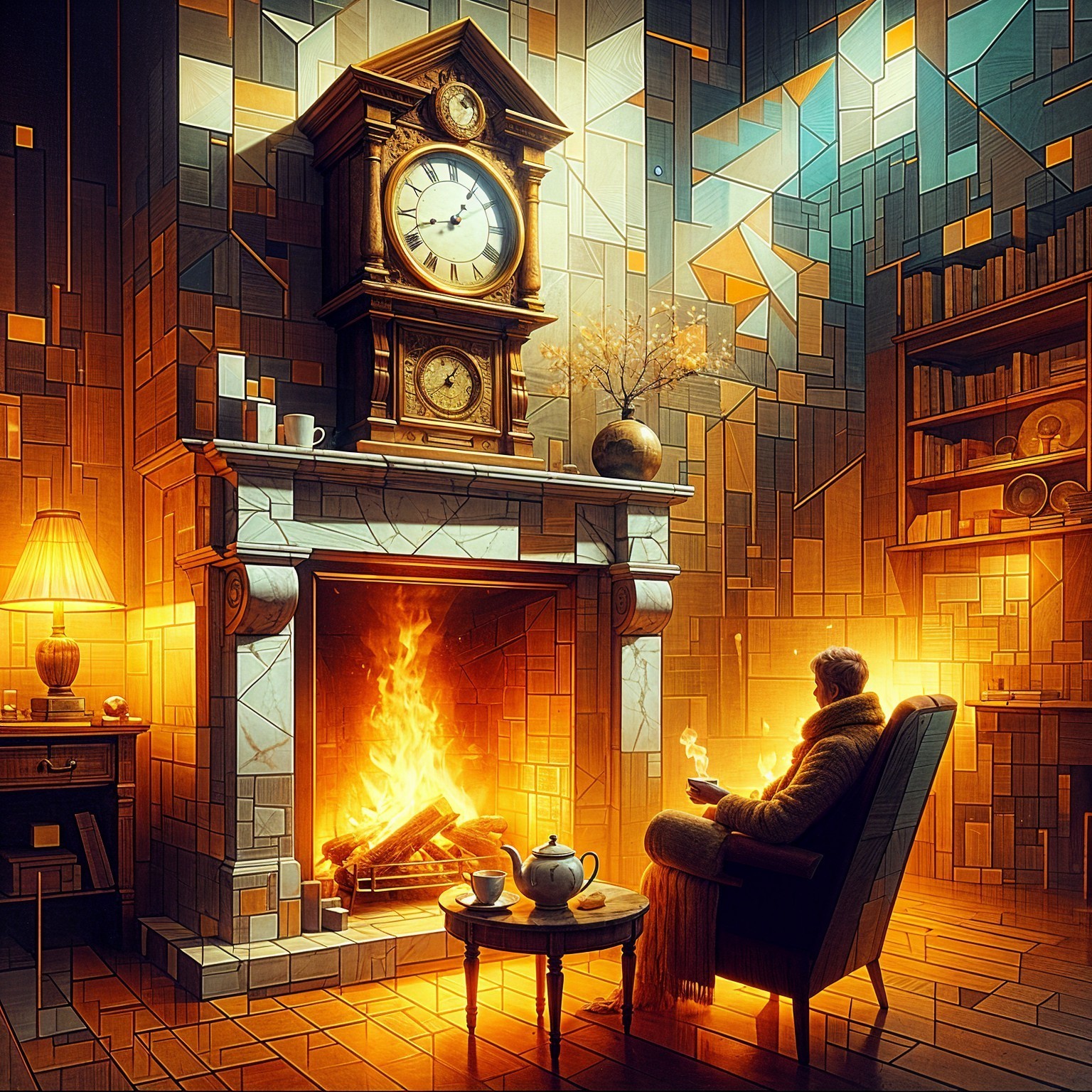 Cozy Room with Fireplace and Tranquil Atmosphere