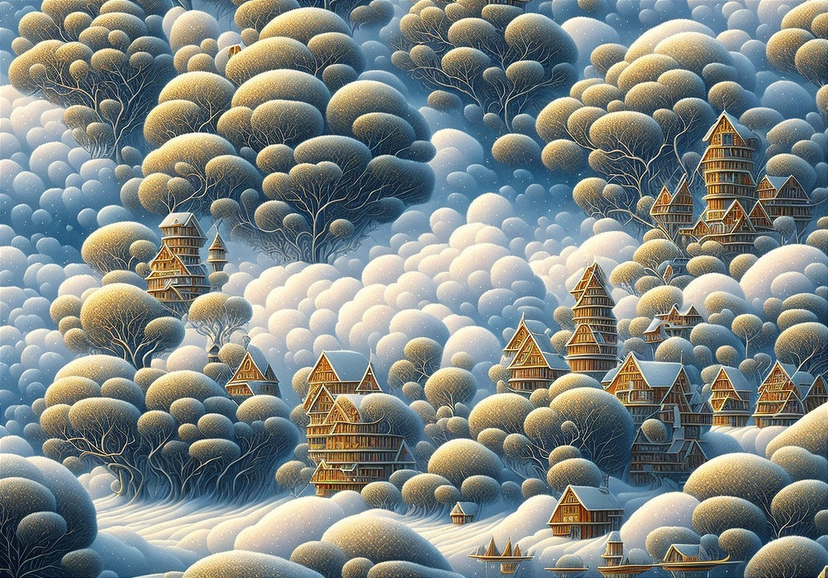 Winter Wonderland: Asian-Inspired Snowscape