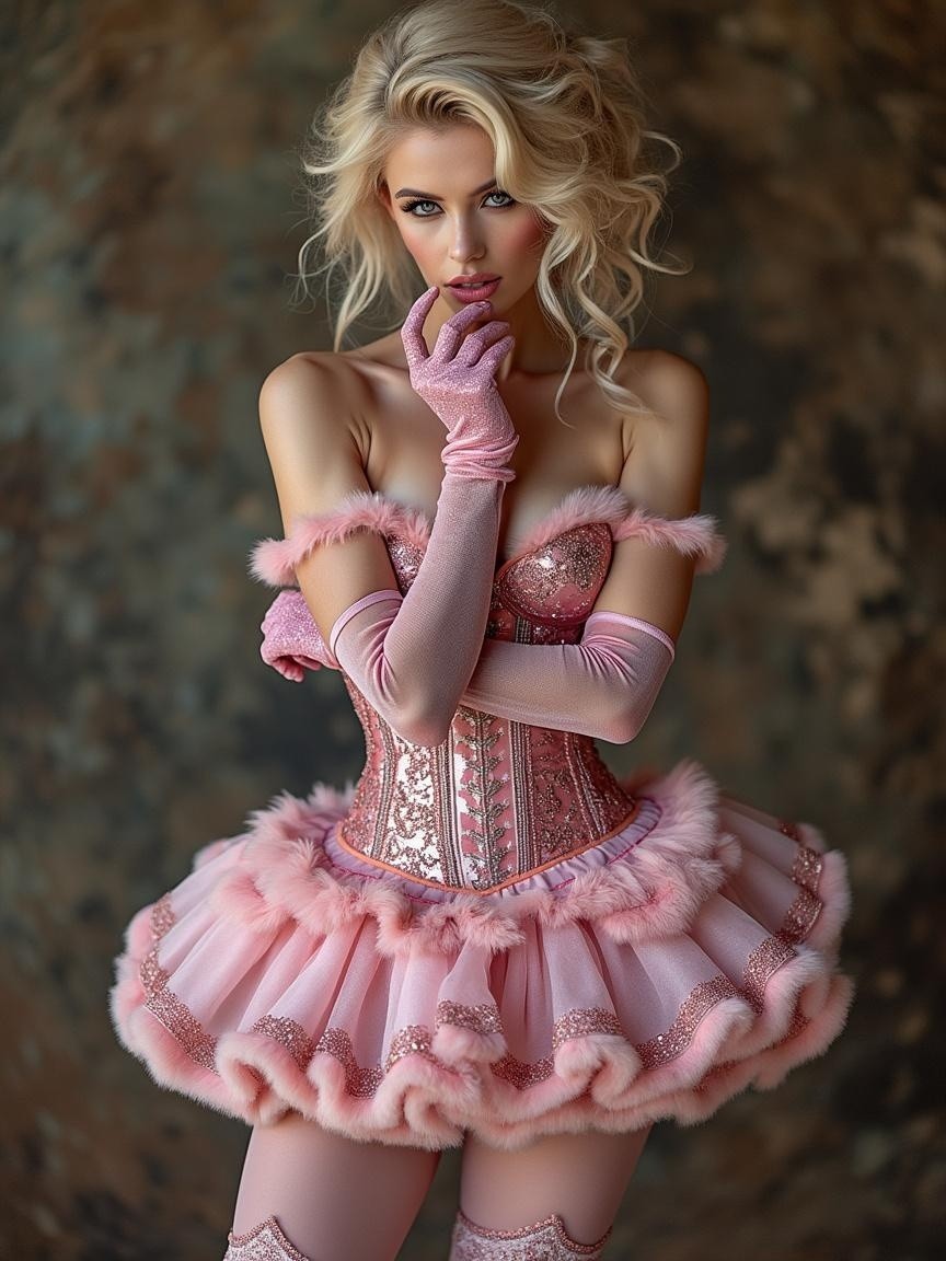 Pink Costume with Corset and Tutu Elements
