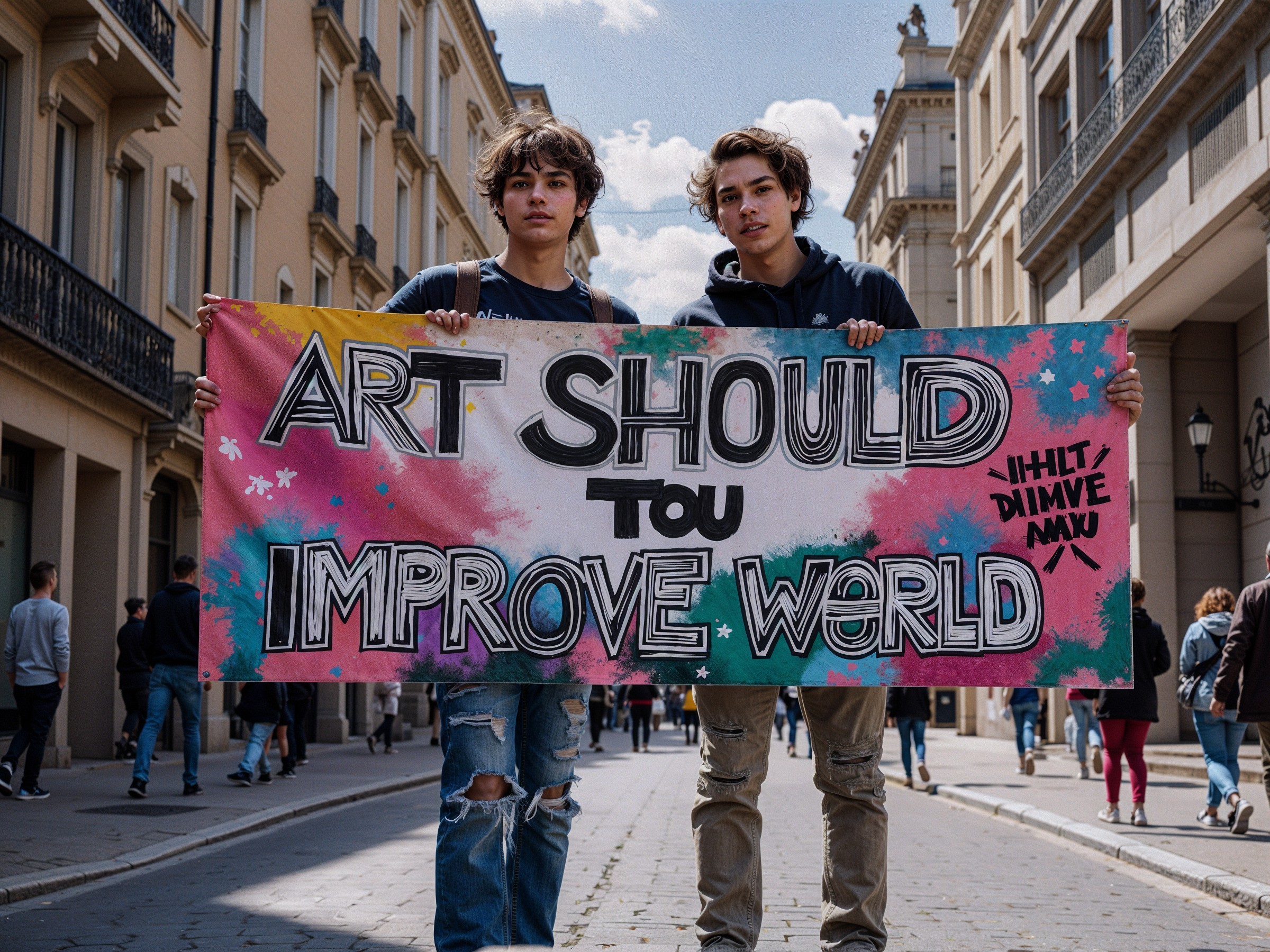 Young Activists Promote Art's Positive Impact on Society