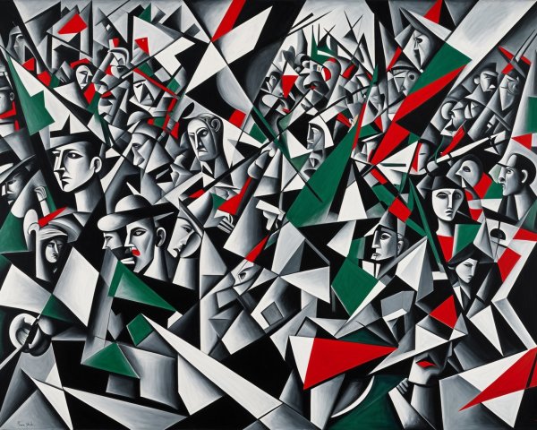 Dynamic Abstract Composition with Figures and Shapes