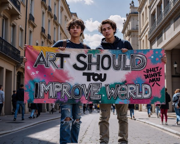 Young Activists Promote Art's Positive Impact on Society