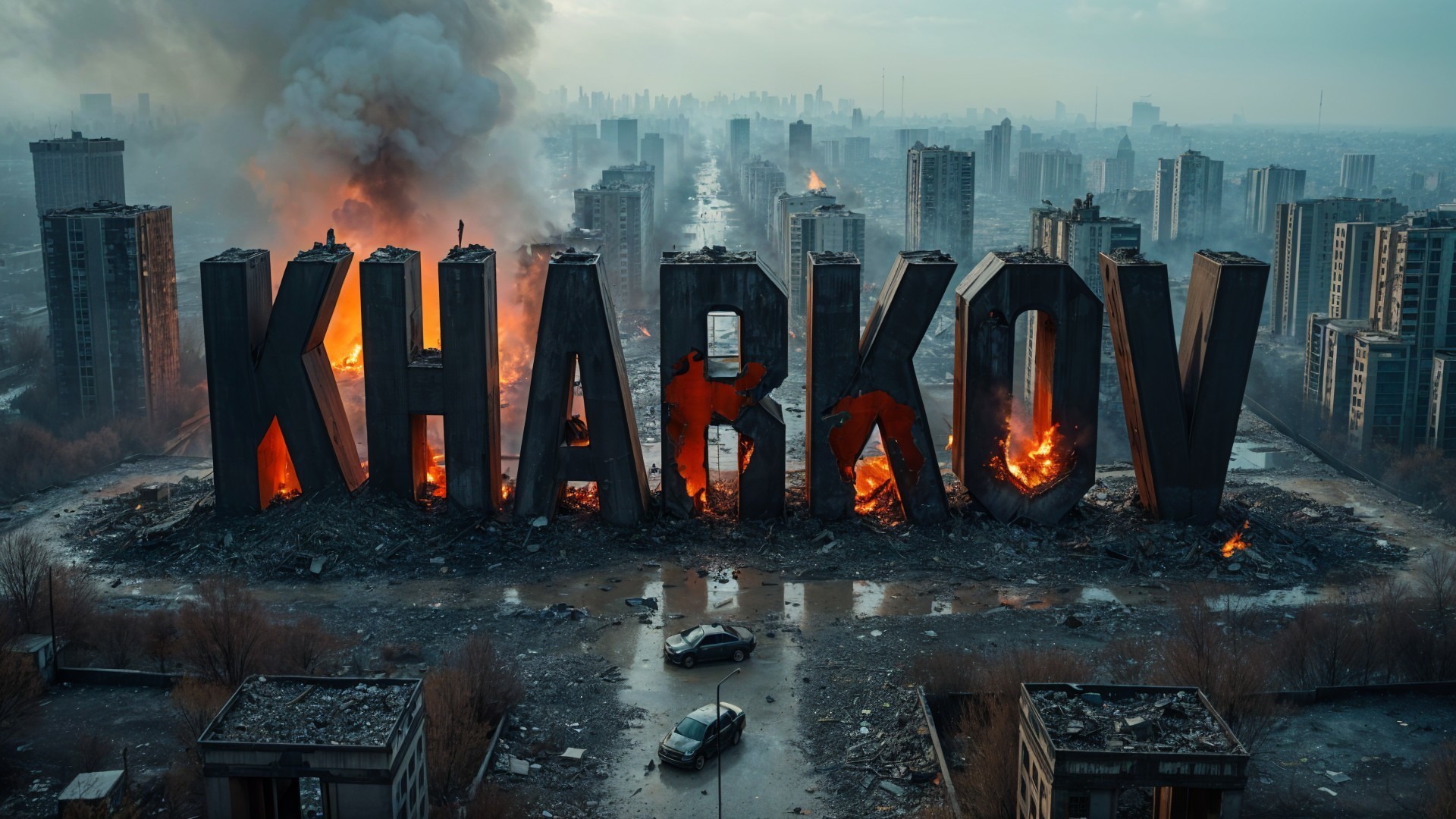 Kharkov: A City in Flames and Ruins...