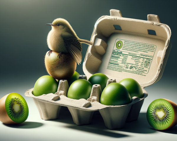 Whimsical Bird on Egg in Colorful Carton Scene