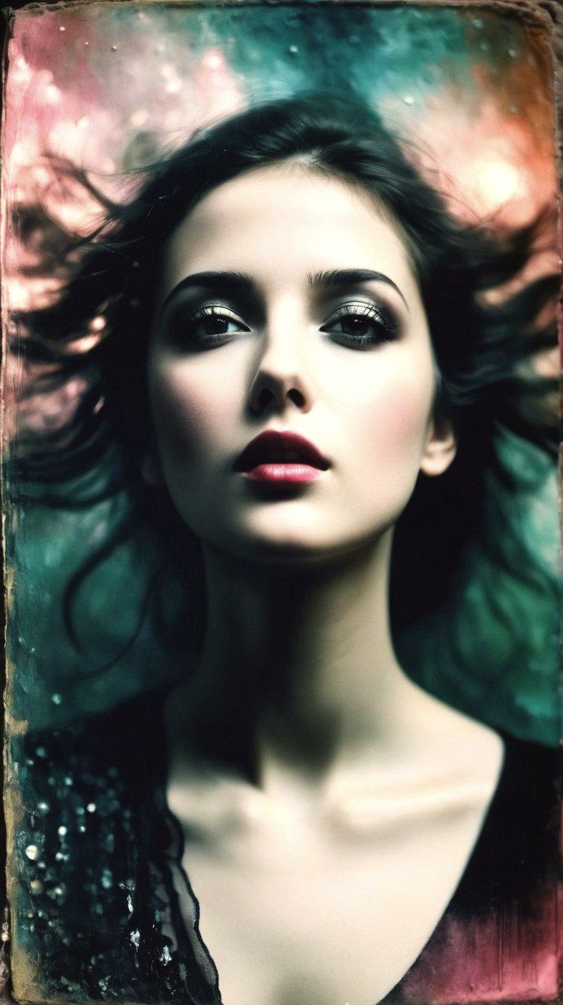 Portrait of a woman in a dreamlike atmosphere