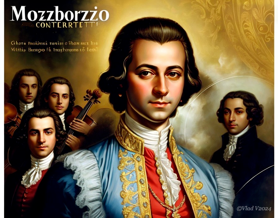 Stylized 18th Century Portrait of a Young Man